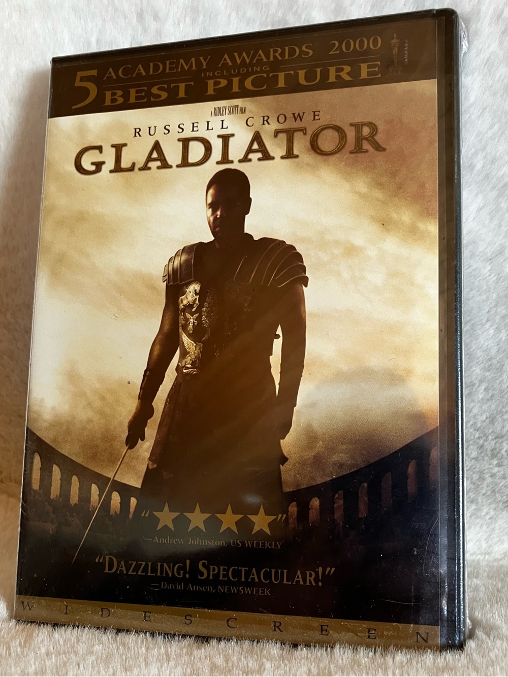 Gladiator DVD New Factory Sealed Russell Crowe Ridley Scott Widescreen Best Pic